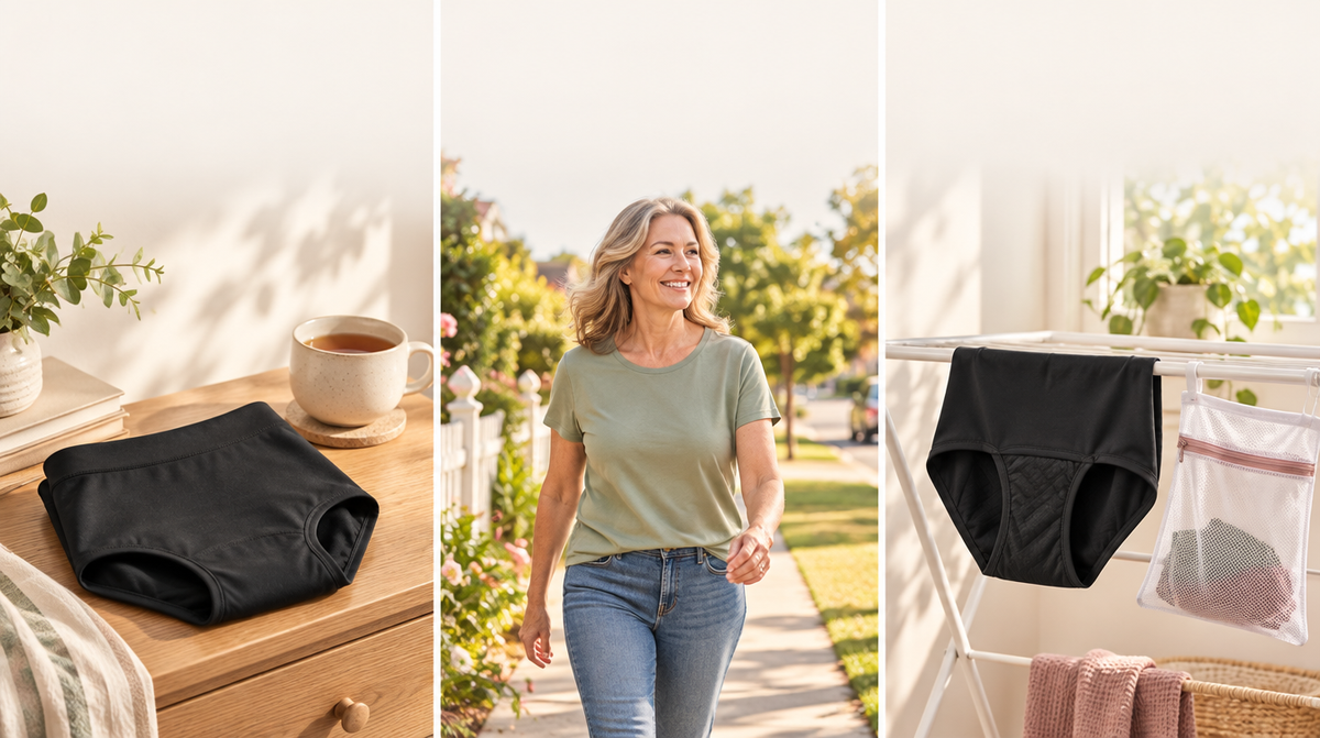 Wear, live, wash: three steps